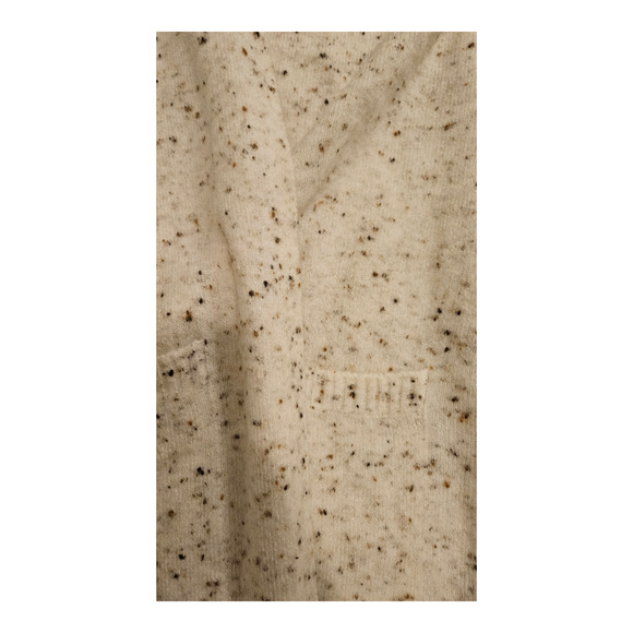 Verve Ami Small Sleeveless Beige Hooded Open Cardigan - Picture 3 of 8